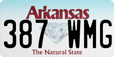 AR license plate 387WMG