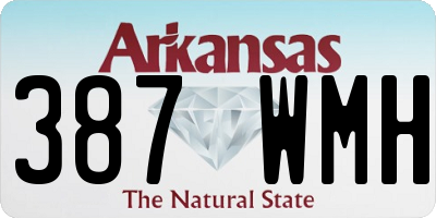 AR license plate 387WMH