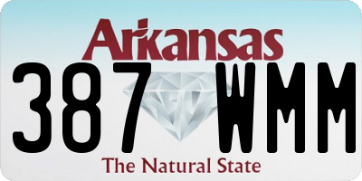 AR license plate 387WMM