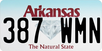 AR license plate 387WMN