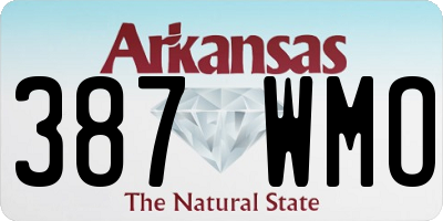 AR license plate 387WMO