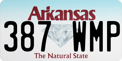 AR license plate 387WMP