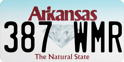 AR license plate 387WMR