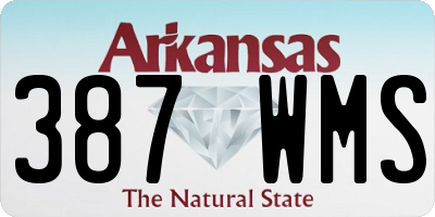 AR license plate 387WMS