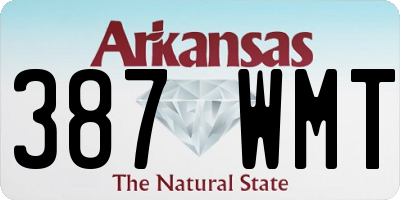 AR license plate 387WMT