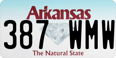 AR license plate 387WMW