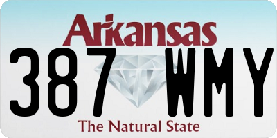 AR license plate 387WMY