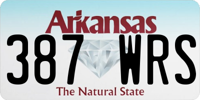 AR license plate 387WRS