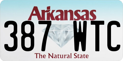 AR license plate 387WTC