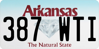 AR license plate 387WTI