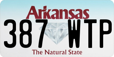 AR license plate 387WTP