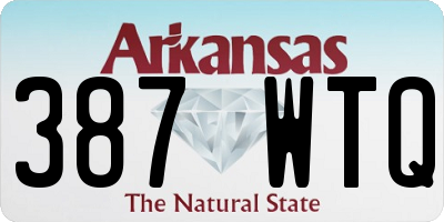 AR license plate 387WTQ