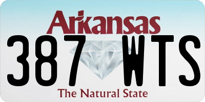 AR license plate 387WTS