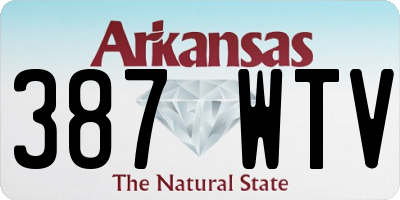 AR license plate 387WTV