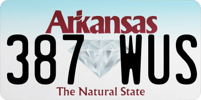 AR license plate 387WUS