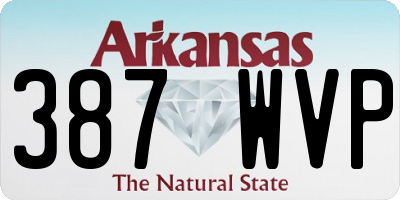 AR license plate 387WVP