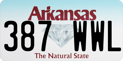 AR license plate 387WWL