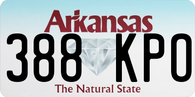 AR license plate 388KPO