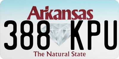 AR license plate 388KPU