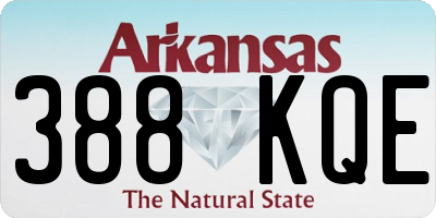 AR license plate 388KQE