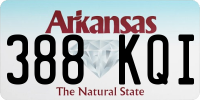 AR license plate 388KQI