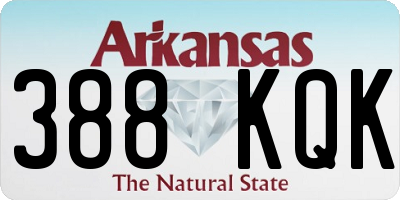 AR license plate 388KQK