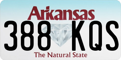 AR license plate 388KQS
