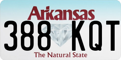 AR license plate 388KQT