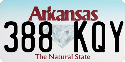 AR license plate 388KQY