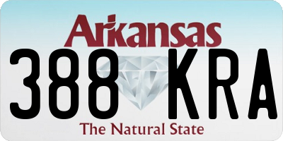 AR license plate 388KRA