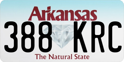 AR license plate 388KRC