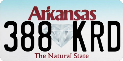 AR license plate 388KRD