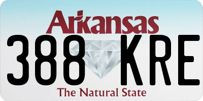 AR license plate 388KRE