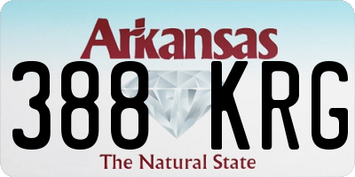 AR license plate 388KRG
