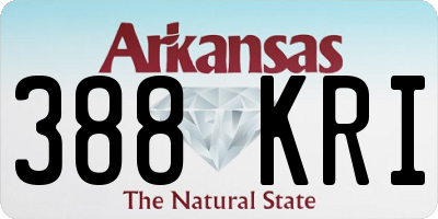AR license plate 388KRI
