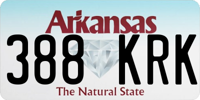 AR license plate 388KRK