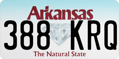 AR license plate 388KRQ