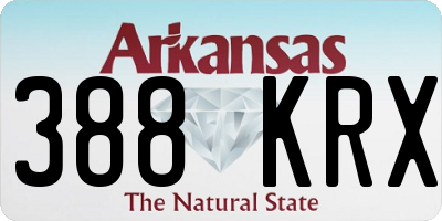 AR license plate 388KRX
