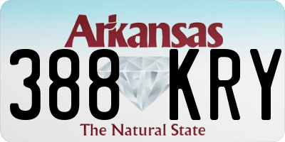 AR license plate 388KRY