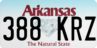 AR license plate 388KRZ