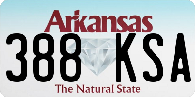 AR license plate 388KSA