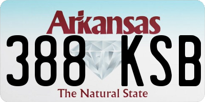 AR license plate 388KSB