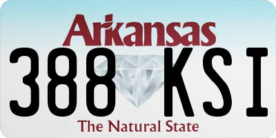 AR license plate 388KSI