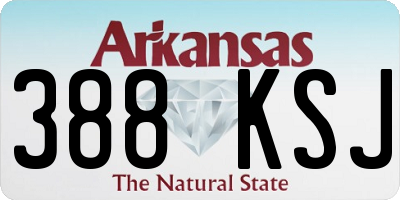 AR license plate 388KSJ