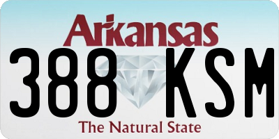 AR license plate 388KSM