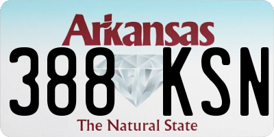AR license plate 388KSN