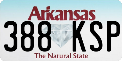 AR license plate 388KSP