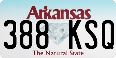 AR license plate 388KSQ