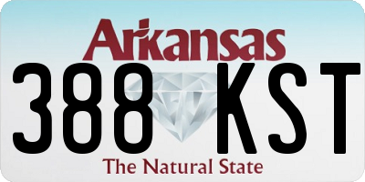 AR license plate 388KST