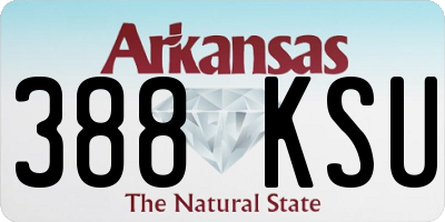 AR license plate 388KSU